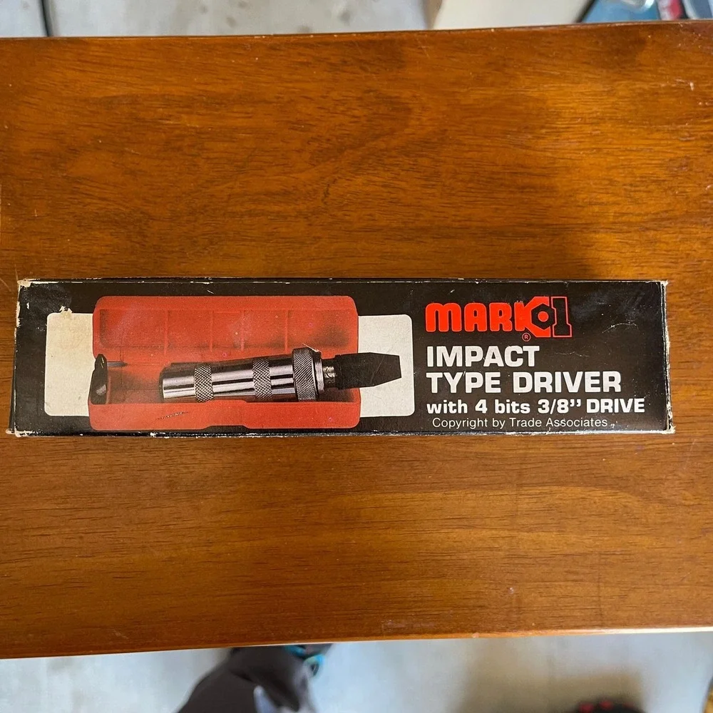Vintage Mark 1 No. 2500 Impact Type Driver with 4 Bits 3/8